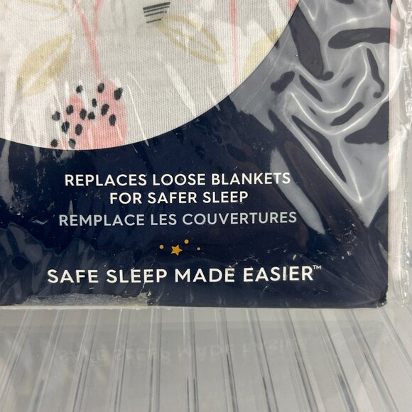 HALO SleepSack 100% Cotton Pink Wildflower Print Zip Large 12-18 Mos TOG 0.5 - Picture 5 of 11